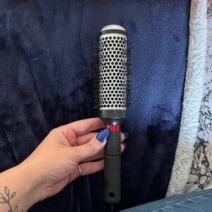 Black and Silver Round Hair Brush